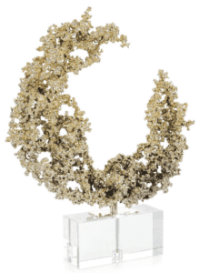 LUNAR EMBRACE SCULPTURE ON CRYSTAL - Luxury Furniture Mercato Interiors